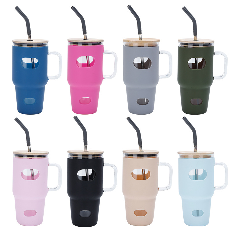 32oz tragbare Silikon glas Bam – Outdoor Sport Glass Water Bottle Bewertung und Preis